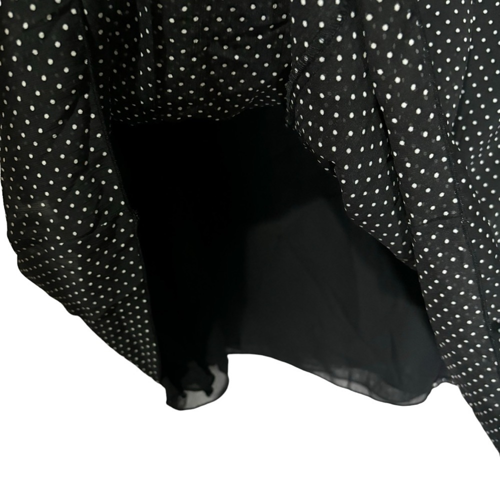 NWT Sag Harbor Blouse Polka Dot Sheer Ruffles V-neck Office Workwear Size 2X - Picture 5 of 14